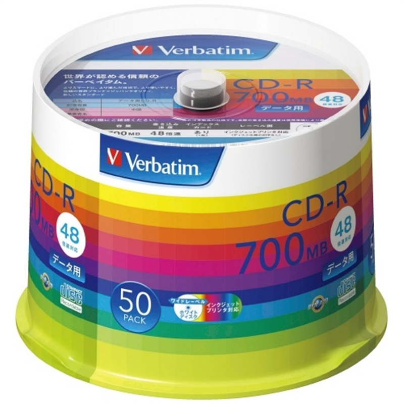 Verbatim Japan CD?R <700MB> SR80SP50V1 50枚 1個(ご注文単位1個)【直送品】