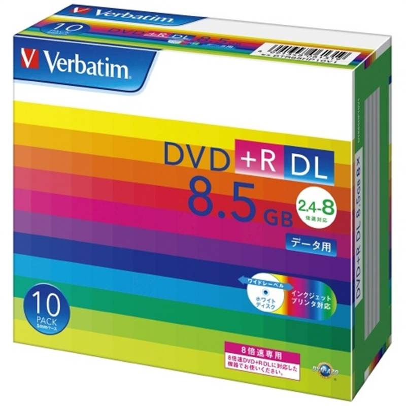 Verbatim Japan DVD+R DL <8.5GB> DTR85HP10V1 10枚 1個(ご注文単位1個)【直送品】
