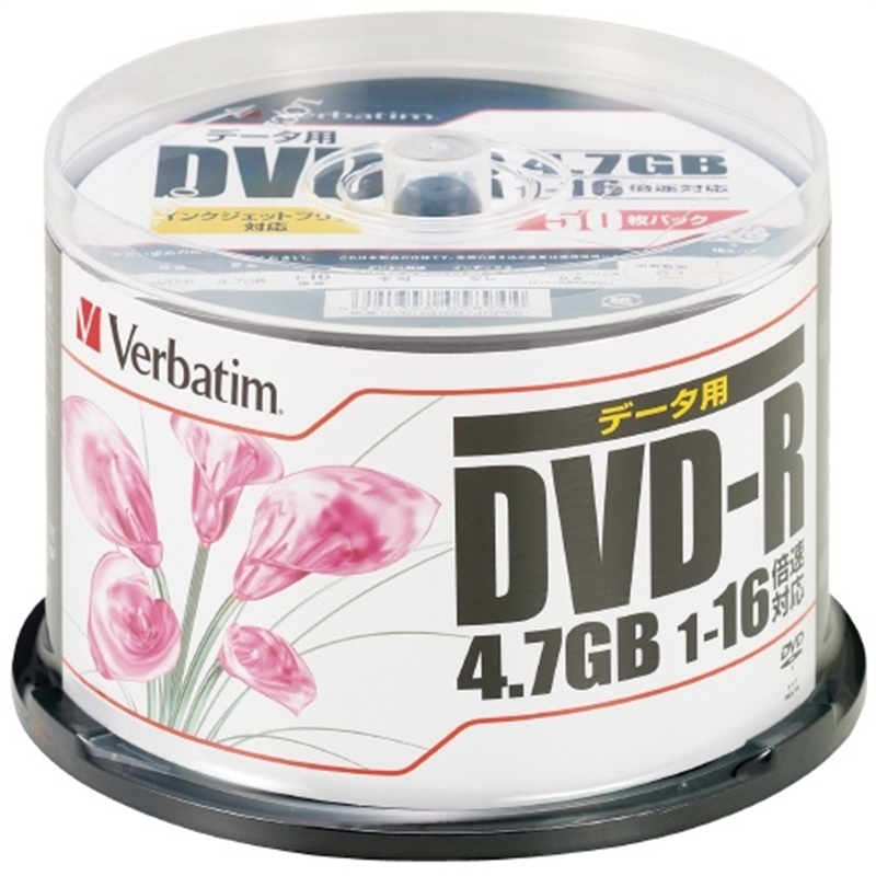 Verbatim Japan DVD?R <4.7GB> DHR47JPP50 50枚 1個(ご注文単位1個)【直送品】