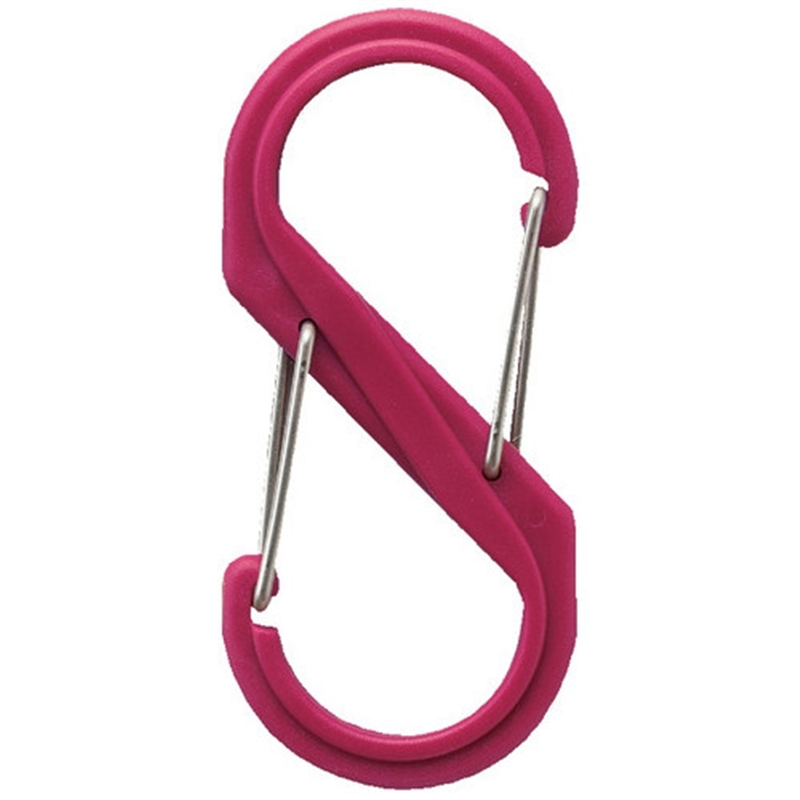 アイテック S型カラビナ ピンク B-KRSA88-3 1個（ご注文単位1個）【直送品】