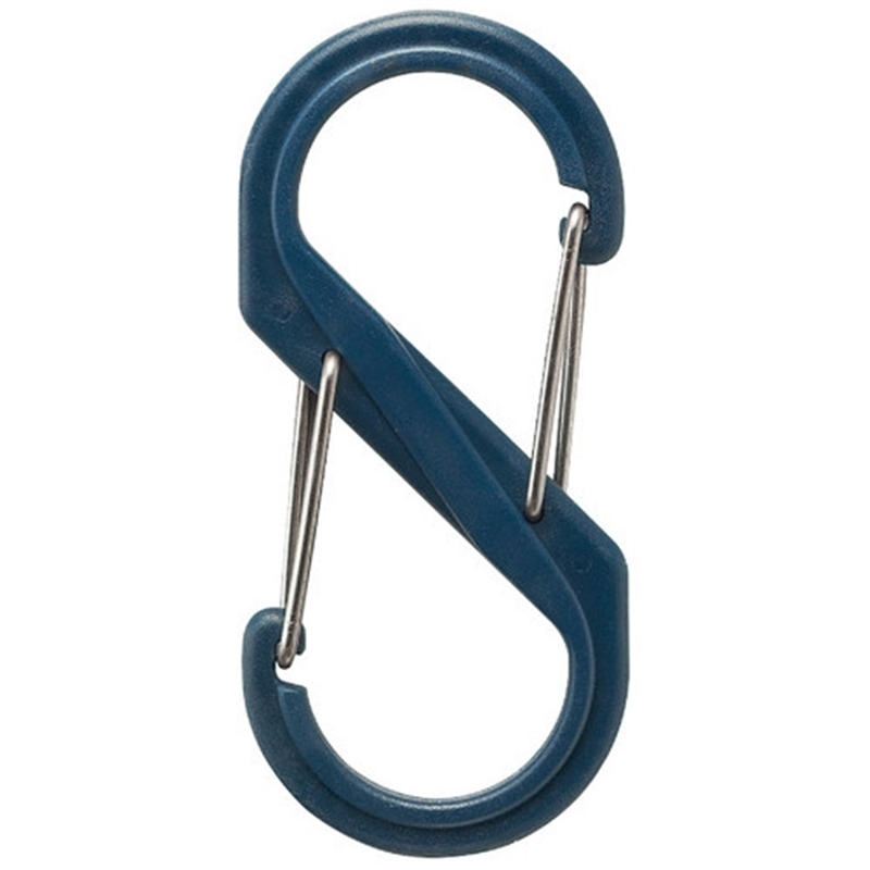 アイテック S型カラビナ ネイビー B-KRSA88-5 1個（ご注文単位1個）【直送品】