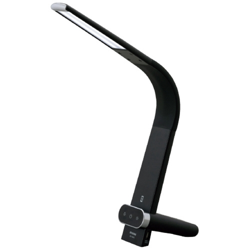 アイリスオーヤマ LEDデスクライト Qi充電付 黒 LDL-QLDL-B 1個(ご注文単位1個)【直送品】