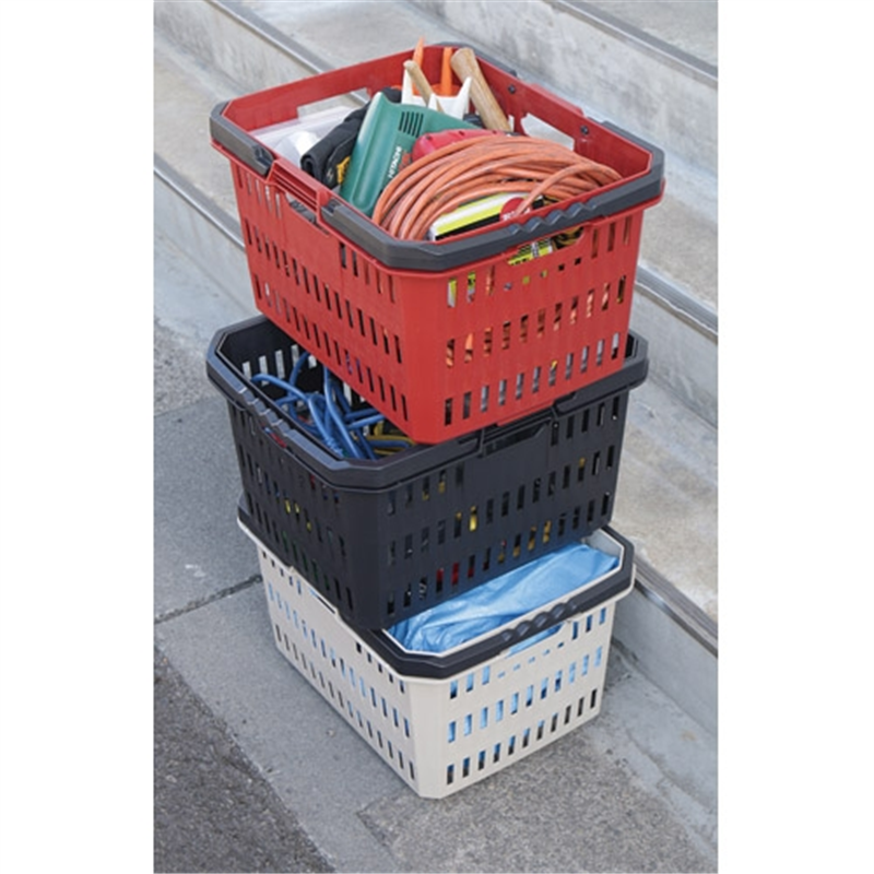 アイリスオーヤマ ハードプロバスケットHPB-37ダークレッド 1個(ご注文単位1個)【直送品】