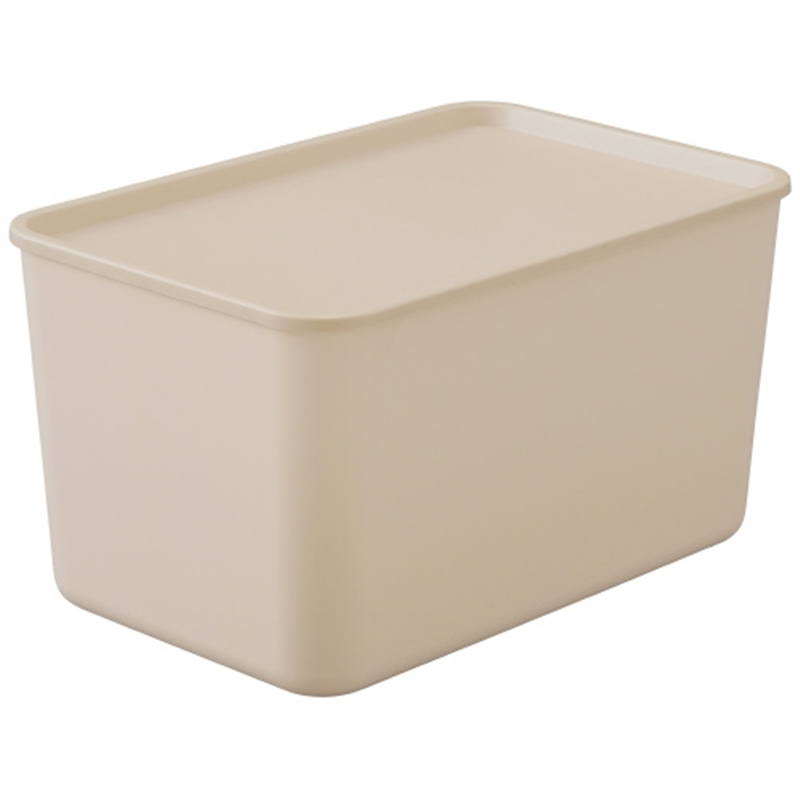 アイリスオーヤマ フタ付き積み重ねボックス45D ピンク 1個（ご注文単位1個）【直送品】