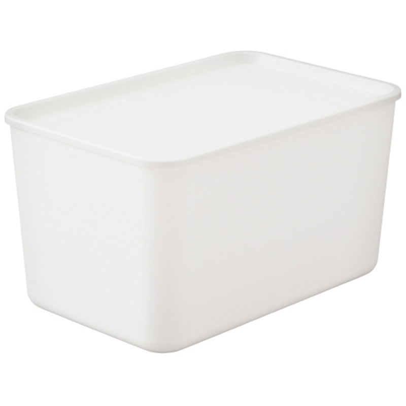 アイリスオーヤマ フタ付き積み重ねボックス45D ホワイト 1個（ご注文単位1個）【直送品】