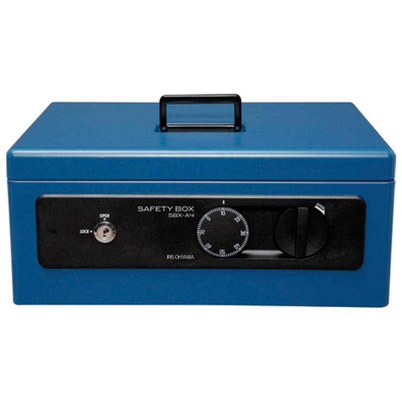 アイリスオーヤマ 手提金庫 防犯ブザー付 A4 SBX-A4 1個（ご注文単位1個）【直送品】