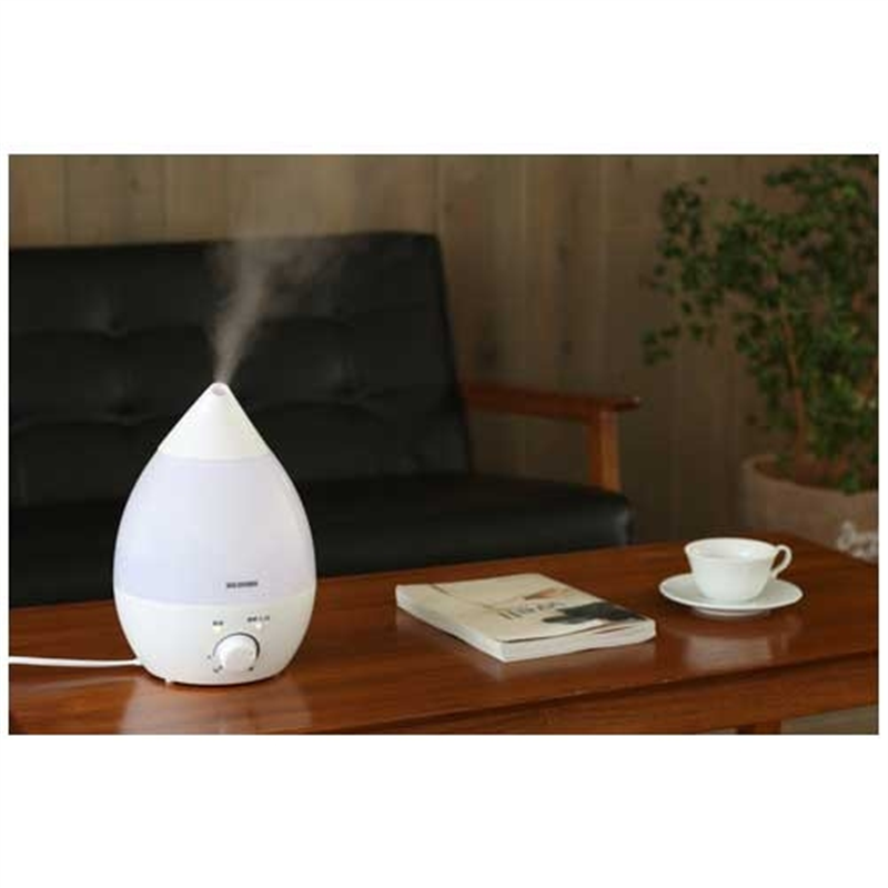 アイリスオーヤマ 超音波式加湿器 しずく型 UHM-280S-W 1個(ご注文単位1個)【直送品】