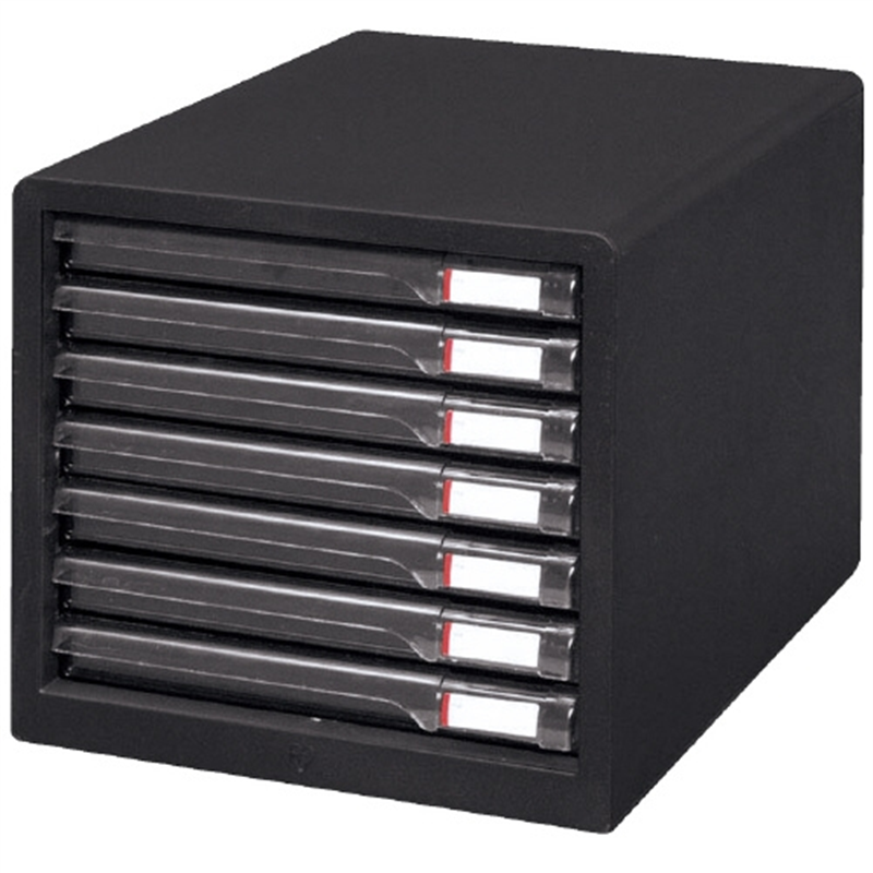 アイリスオーヤマ レターケーススリム7段 L-7SR Dグレー 1個（ご注文単位1個）【直送品】