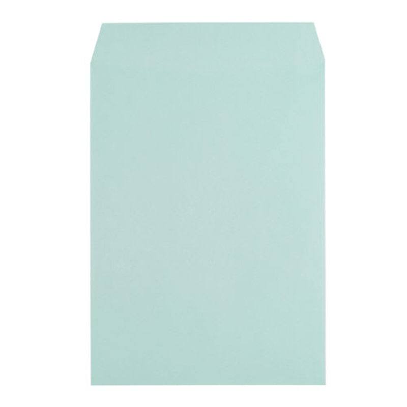 イムラ封筒 カラークラフト封筒 角2 K2S-428 水 500枚 1個（ご注文単位1個）【直送品】