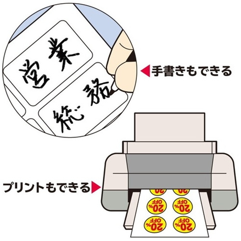 エーワン 手書きもできるラベル インデックス中26205 1個(ご注文単位1個)【直送品】
