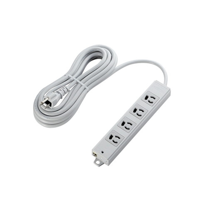 エレコム OAタップ磁石付3P 4個口 5m T-WRM3450LG/RS 1個（ご注文単位1個）【直送品】