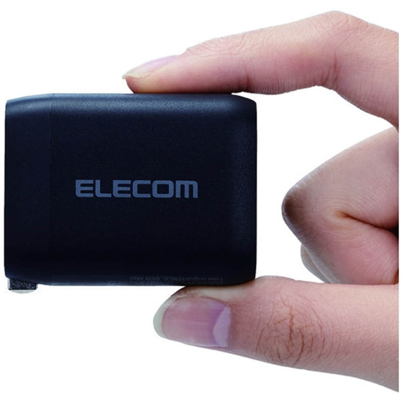 エレコム PD65W キューブAC充電器(C×2+A×1) 1個(ご注文単位1個)【直送品】