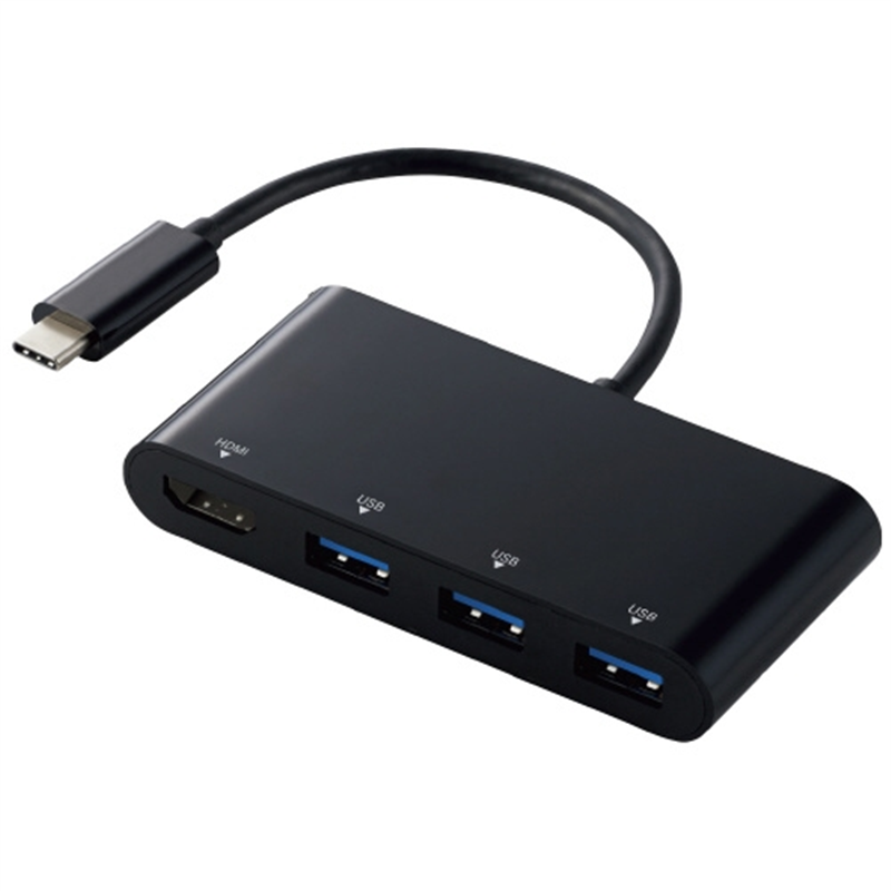 エレコム Type-CドッキングステーションDST-C15BK/EC 1個(ご注文単位1個)【直送品】