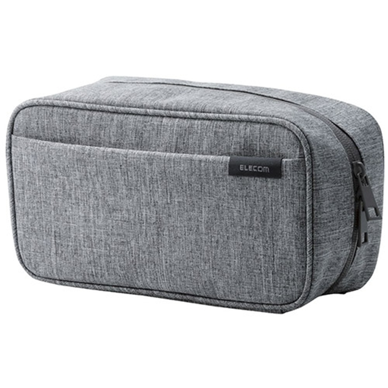 エレコム ガジェットポーチ ストレージ BMA-GP14GY 1個(ご注文単位1個)【直送品】