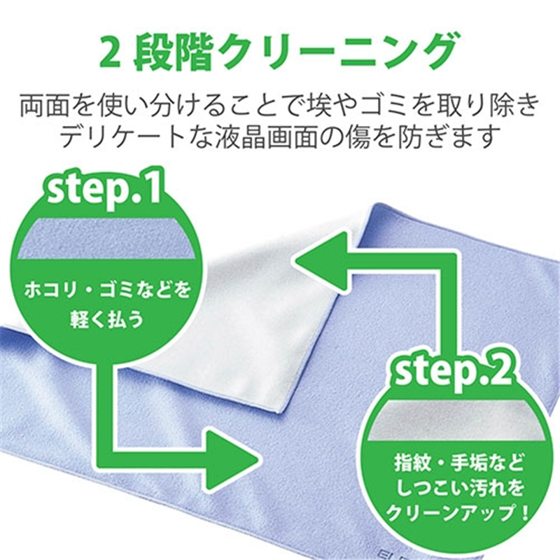 エレコム クリーニングクロス KCT-004BU 1個（ご注文単位1個）【直送品】