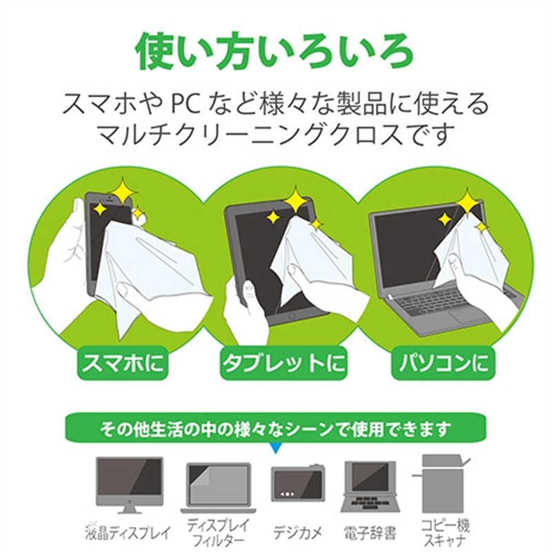 エレコム クリーニングクロス KCT-004BU 1個（ご注文単位1個）【直送品】