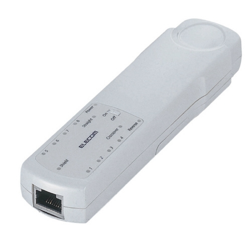 エレコム ケーブルテスター LD-RCTEST3 白 1個（ご注文単位1個）【直送品】