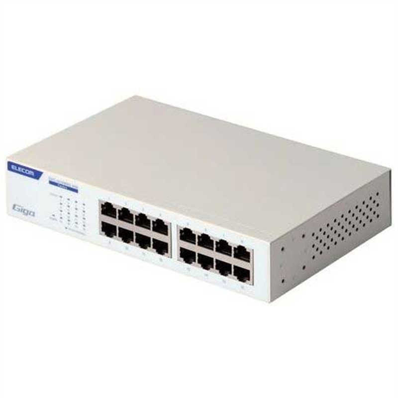 エレコム スイッチングハブ 16ポート EHC-G16MN2-HW 1個（ご注文単位1個）【直送品】