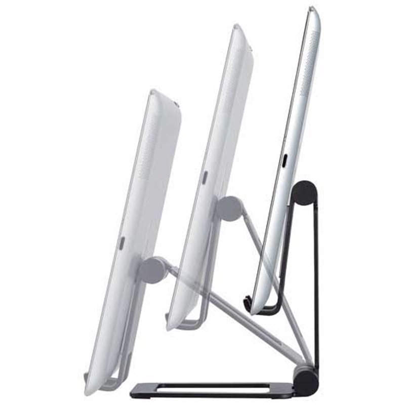 エレコム タブレット用アルミスタンドTB-DSCHALBK 1個(ご注文単位1個)【直送品】