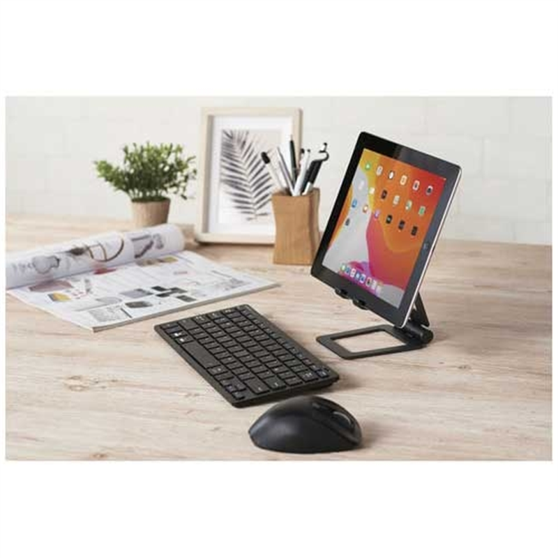 エレコム タブレット用アルミスタンドTB-DSCHALBK 1個(ご注文単位1個)【直送品】