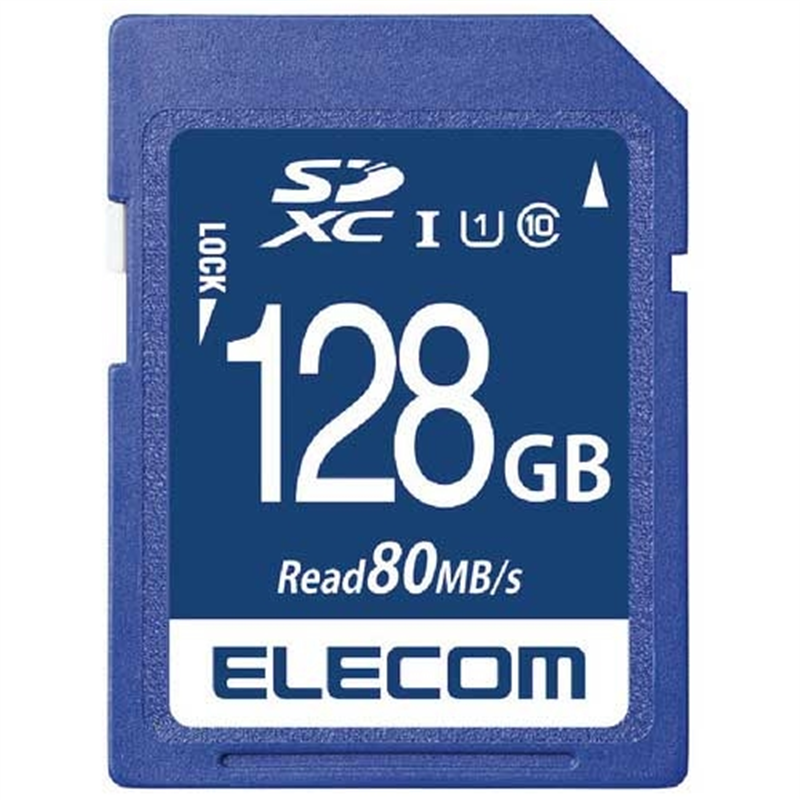 エレコム データ復旧SDXCカードUHS-I U1 128GB 1個（ご注文単位1個）【直送品】
