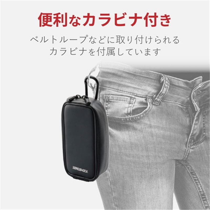 エレコム デジカメケース Mサイズ ZSB-DG014BK 1個(ご注文単位1個)【直送品】