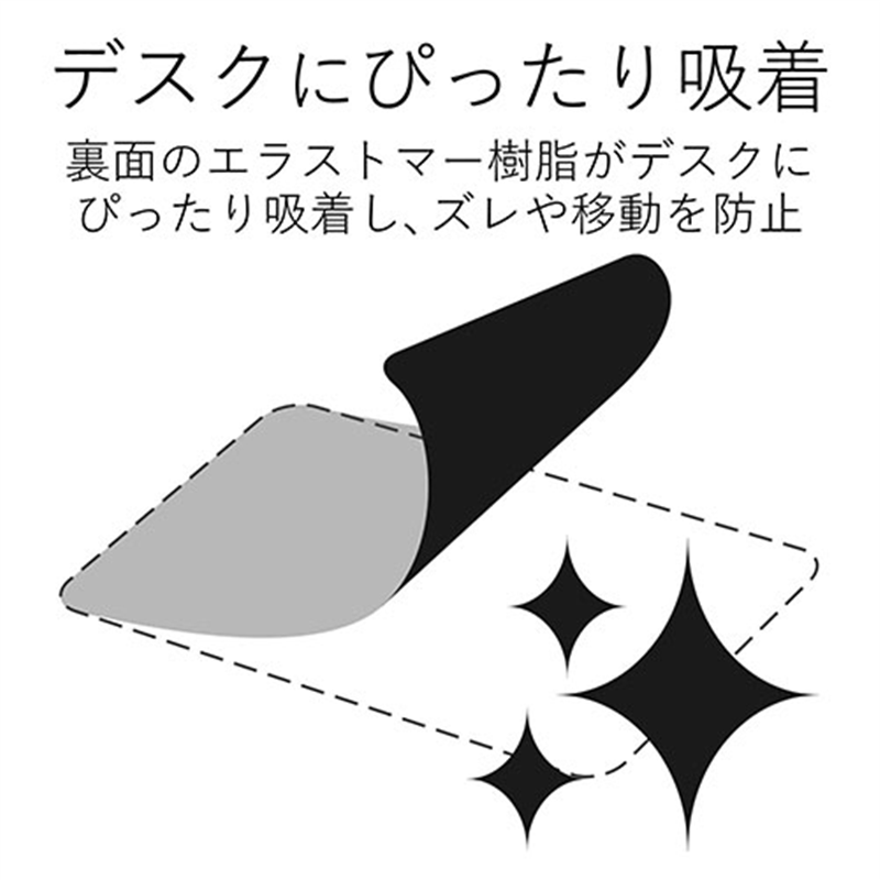 エレコム マウスパッドソフトレザーMP-SL01BK 1個(ご注文単位1個)【直送品】