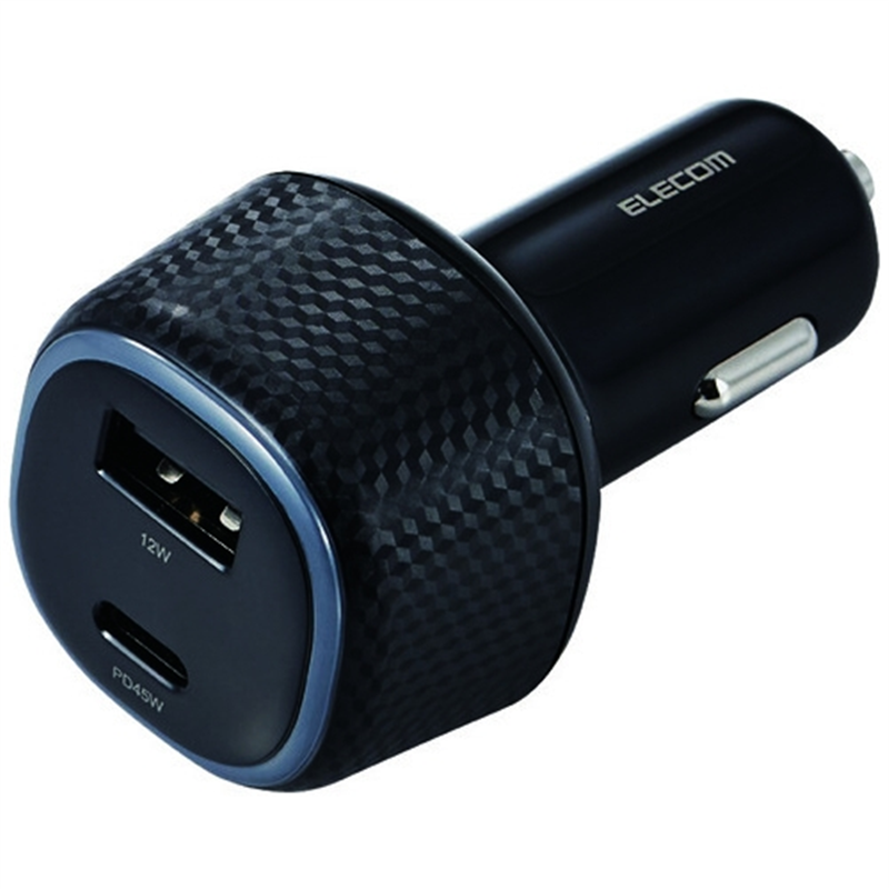 エレコム 大容量シガーチャージャーMPA-CCPD10BK 1個（ご注文単位1個）【直送品】