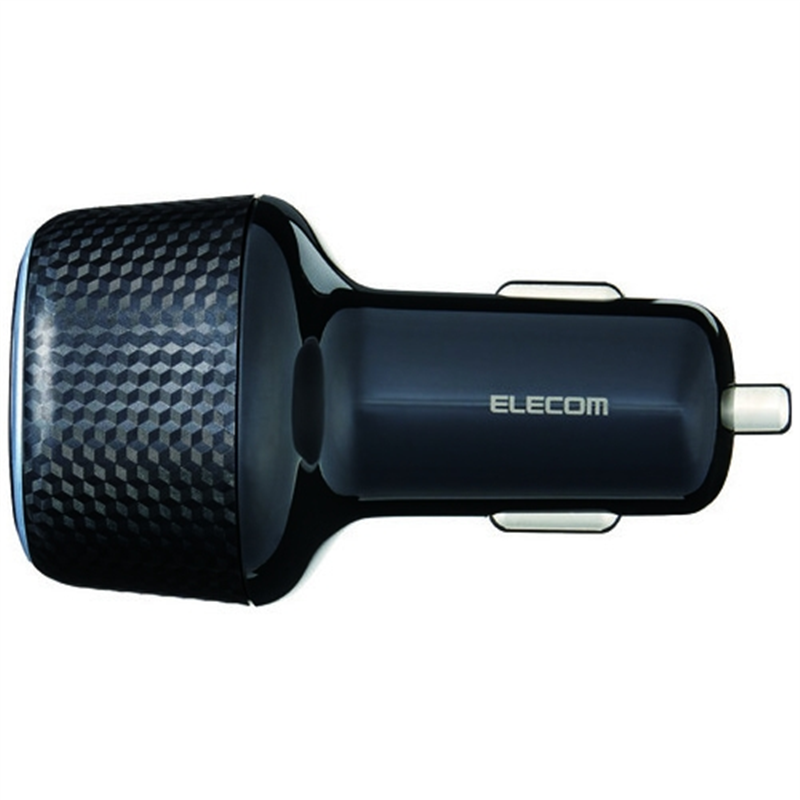 エレコム 大容量シガーチャージャーMPA-CCPD10BK 1個(ご注文単位1個)【直送品】