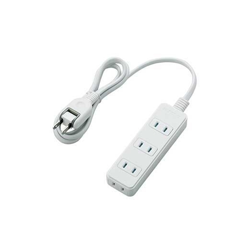 エレコム 電源タップ 4個口 1m T-ST02-22410WH 1個（ご注文単位1個）【直送品】