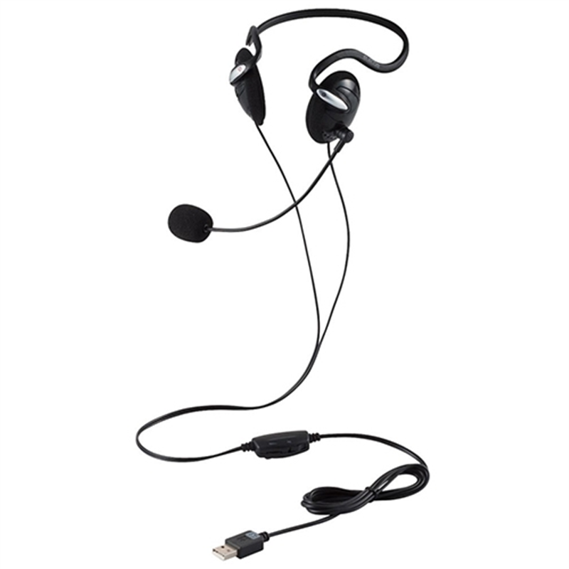 エレコム 両耳USBヘッドセットHS-NB03SUBK 1個（ご注文単位1個）【直送品】