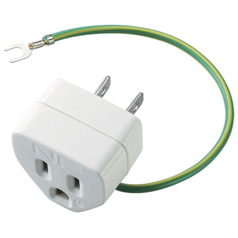 エレコム OAアダプタ 3P変換2P T-H32N 1個（ご注文単位1個）【直送品】