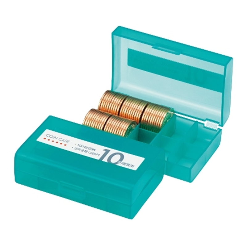 オープン工業 コインケース M-10W 10円用 収納100枚 1個（ご注文単位1個）【直送品】