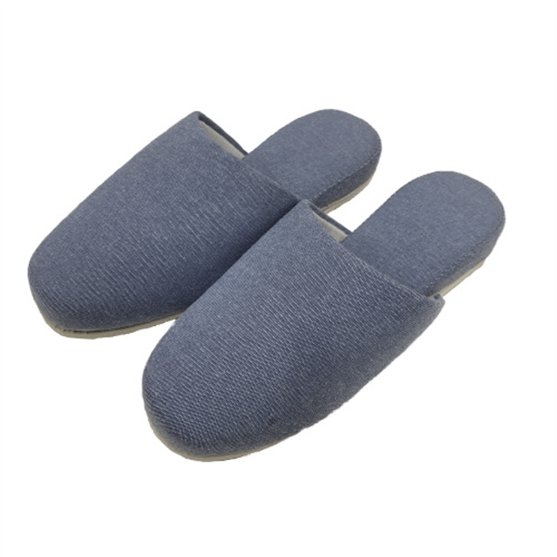 オーミケンシ シャンブレースリッパ ブルー 1個（ご注文単位1個）【直送品】