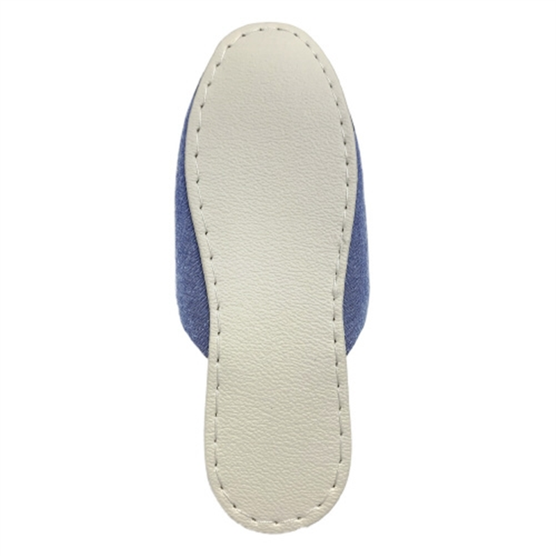 オーミケンシ シャンブレースリッパ ブルー 1個(ご注文単位1個)【直送品】