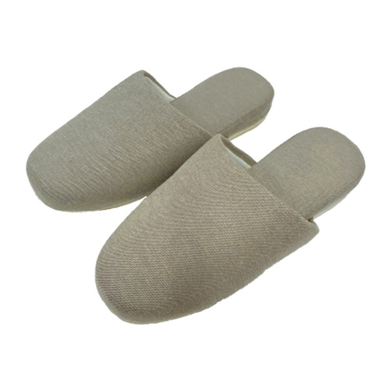 オーミケンシ シャンブレースリッパ ベージュ 1個（ご注文単位1個）【直送品】