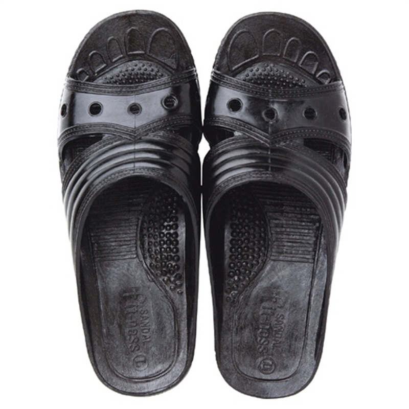 オーミケンシ フィッティングサンダルL ブラック12800019 1個（ご注文単位1個）【直送品】