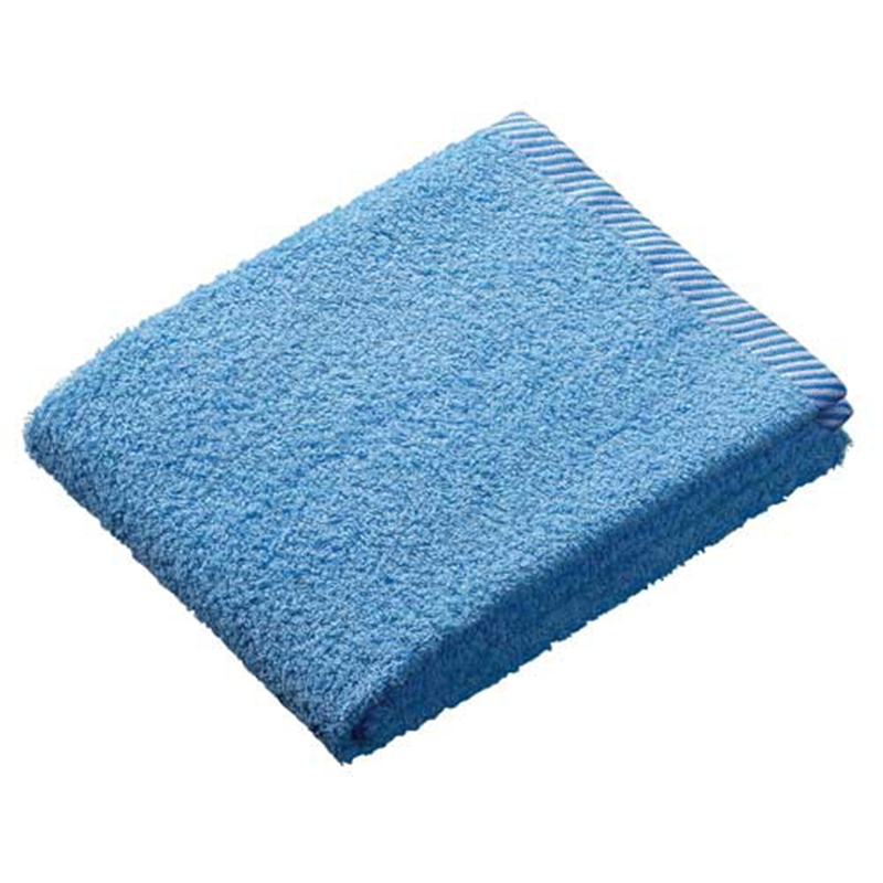 オーミケンシ フェイスタオル 5枚 サックス 1個（ご注文単位1個）【直送品】