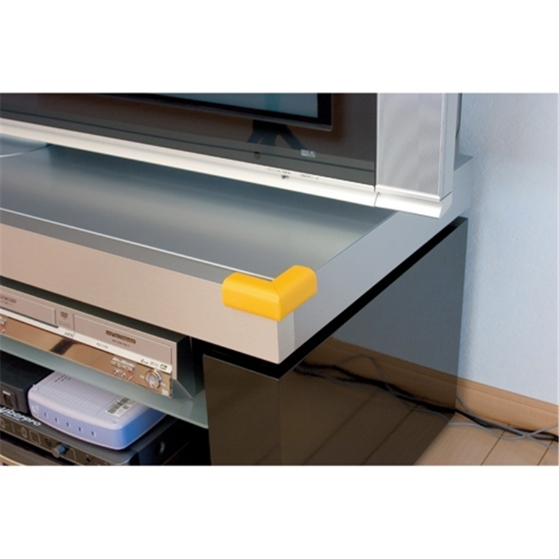 カーボーイ 安心クッション L字コーナー 細 黄色 4個組 1箱（ご注文単位1箱）【直送品】