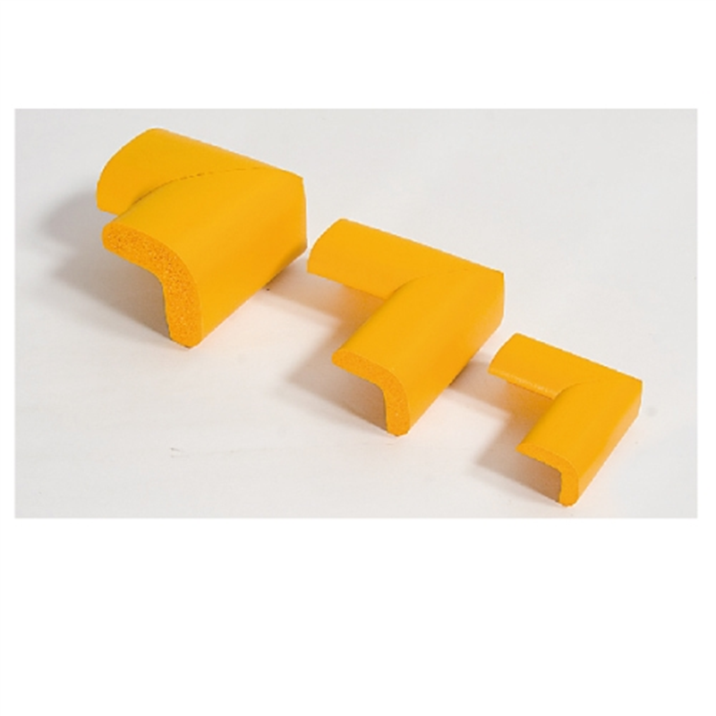 カーボーイ 安心クッション L字コーナー 細 黄色 4個組 1箱（ご注文単位1箱）【直送品】