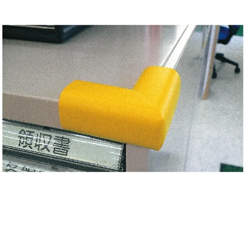 カーボーイ 安心クッション L字コーナー 大 黄 4個組 1箱(ご注文単位1箱)【直送品】