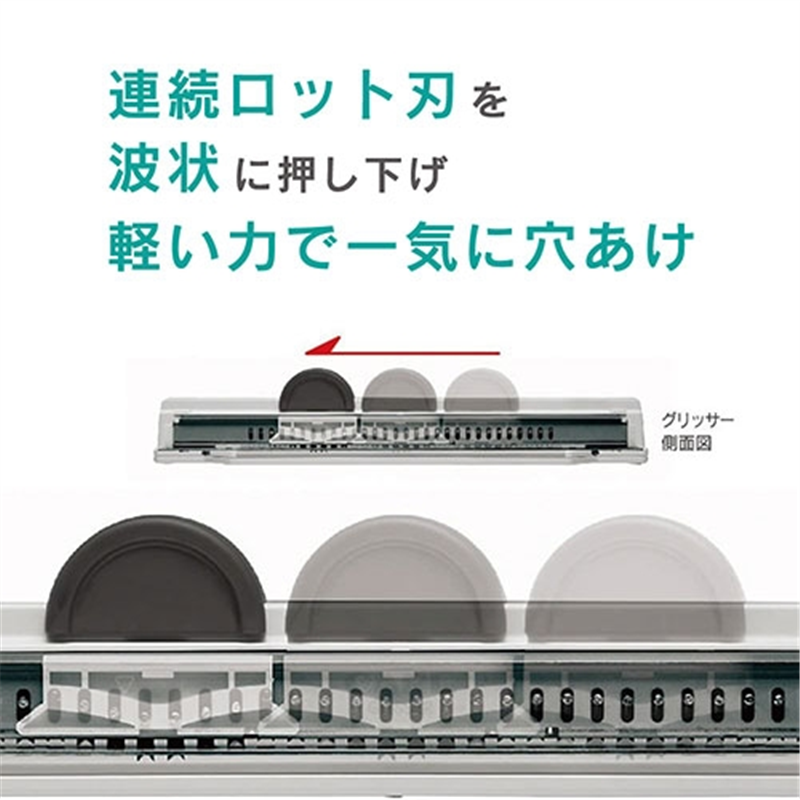 カール事務器 グリッサー スライド多穴パンチ30穴 GSP-30 1個(ご注文単位1個)【直送品】