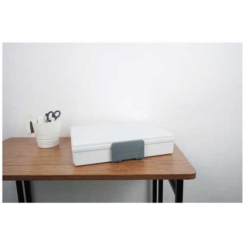 カール事務器 保管ボックス HBP-200-W ホワイト A4収納 1個(ご注文単位1個)【直送品】