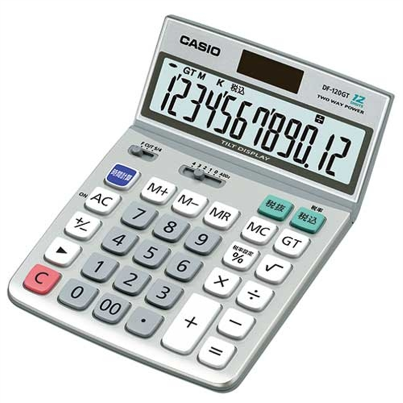 カシオ計算機 電卓 DF-120GT-N 1個(ご注文単位1個)【直送品】