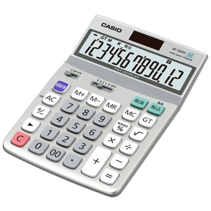 カシオ計算機 電卓 DF-120GT-N 1個(ご注文単位1個)【直送品】