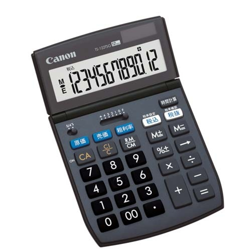 キヤノン 環境配慮実務電卓 TS-122TSG 1個(ご注文単位1個)【直送品】