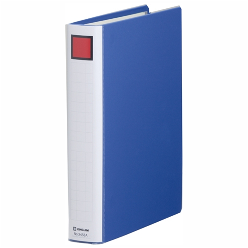 キングジム Sドッチ脱着イージー 2453A B5S 30mm 青 1個（ご注文単位1個）【直送品】