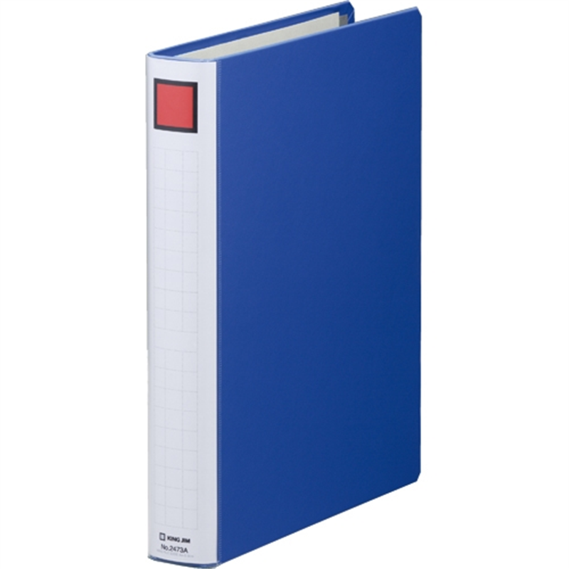 キングジム Sドッチ脱着イージー 2473A A4S 30mm 青 1個（ご注文単位1個）【直送品】