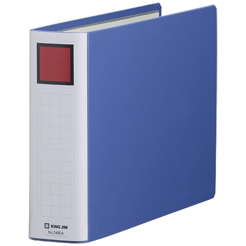 キングジム Sドッチ脱着イージー 2484A A4E 40mm 青 1個（ご注文単位1個）【直送品】