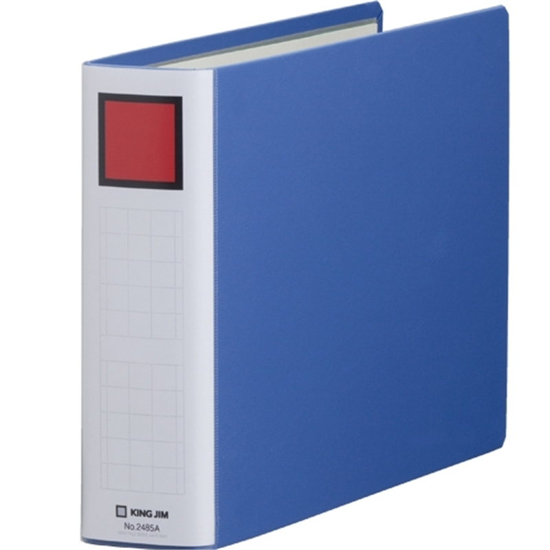 キングジム Sドッチ脱着イージー 2485A A4E 50mm 青 1個（ご注文単位1個）【直送品】